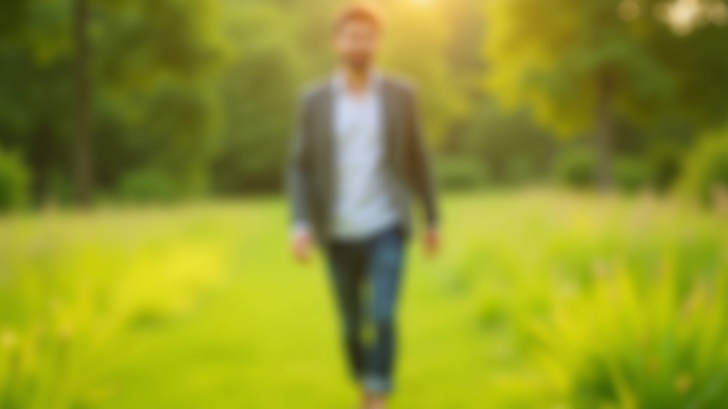 Person spaziert barfuß durch grüne Wiese und praktiziert achtsames Gehen in der Natur